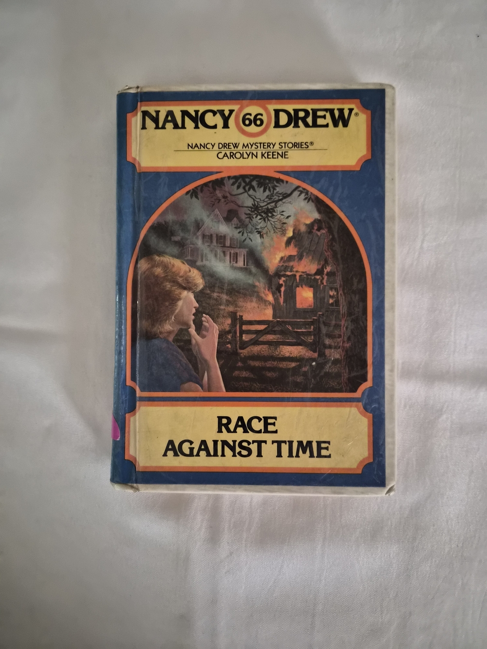Nancy Drew Race Against Time Hardcover Book - Blue & Yellow Cover